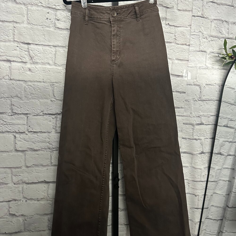 Miou Muse - Straight Wide Leg Denim Pants